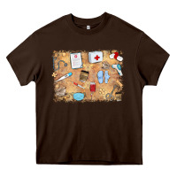 Chocolate Brown nurse Heavy Core Tee - MaliasSmallBusiness