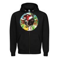 Black Baby pig Zipper Hoodie - FaDigitalArtStudio