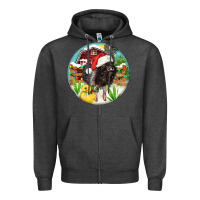 Charcoal Heather Baby pig Zipper Hoodie - FaDigitalArtStudio