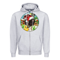 Heather Grey Baby pig Zipper Hoodie - FaDigitalArtStudio