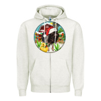 Oatmeal Heather Baby pig Zipper Hoodie - FaDigitalArtStudio