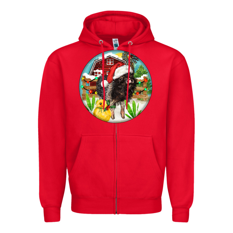 Baby Pig Zipper Hoodie by FaDigitalArtStudio | Teevron