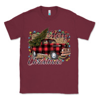Burgundy Merry Christmas Truck Classic Tee - Bettercallsaul