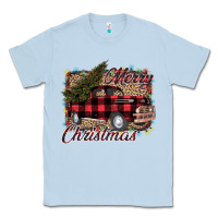 Dusty Blue Merry Christmas Truck Classic Tee - Bettercallsaul