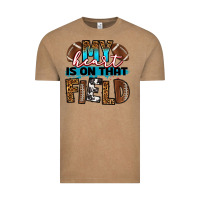 My Heart Is On That Field Football Vintage Tee | Teevron