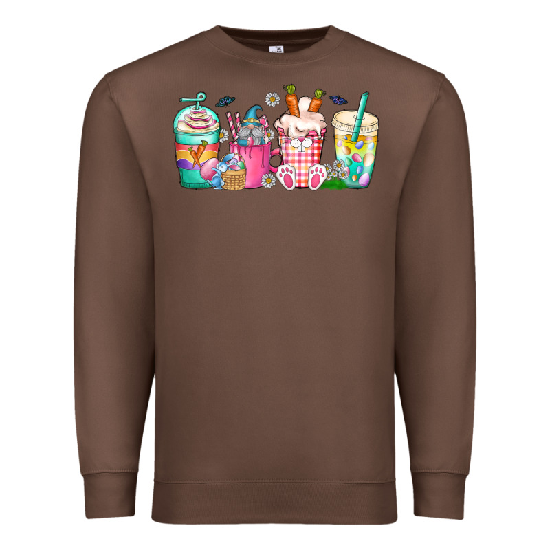 Easter Day Coffee Gnome Premium Sweatshirt by CowhideDigitalArt | Teevron