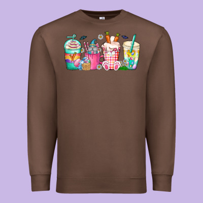 Easter Day Coffee Gnome Premium Sweatshirt Designed By Cowhidedigitalart