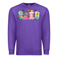 Purple easter day coffee gnome Premium Sweatshirt - CowhideDigitalArt