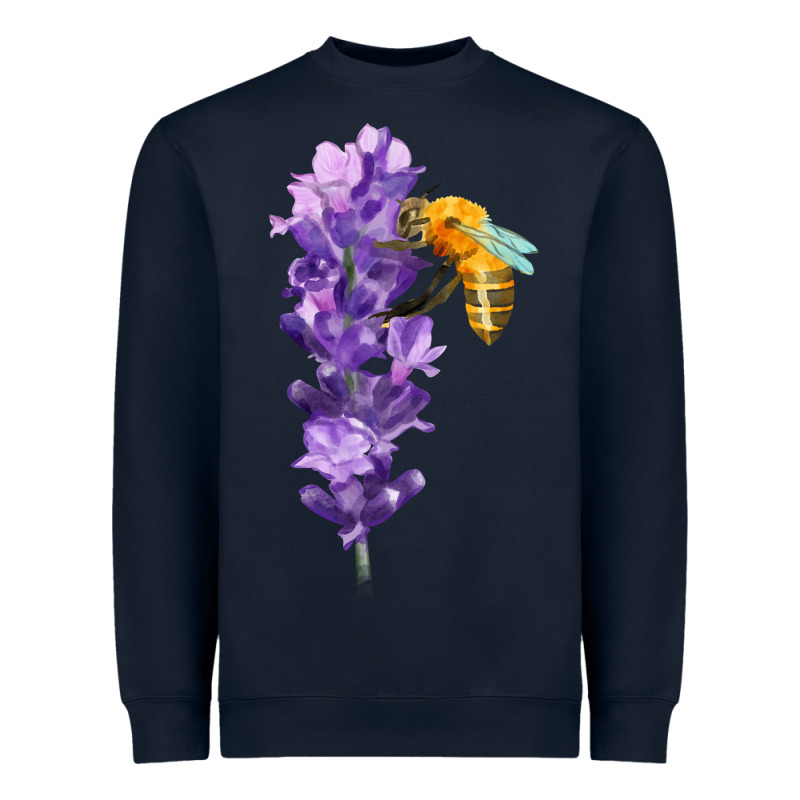 Honey Bee With Lavender Fa Element Heavyweight Sweatshirt by FaDigitalArtStudio | Teevron