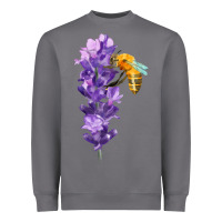Storm honey bee with lavender fa element Heavyweight Sweatshirt - FaDigitalArtStudio