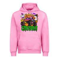 Fuchsia Pink spooky crusher monster truck Urban Hoodie - BarkalooDesign