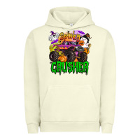 Pigment Pistachio spooky crusher monster truck Urban Hoodie - BarkalooDesign