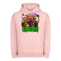 Pigment Salmon spooky crusher monster truck Urban Hoodie - BarkalooDesign