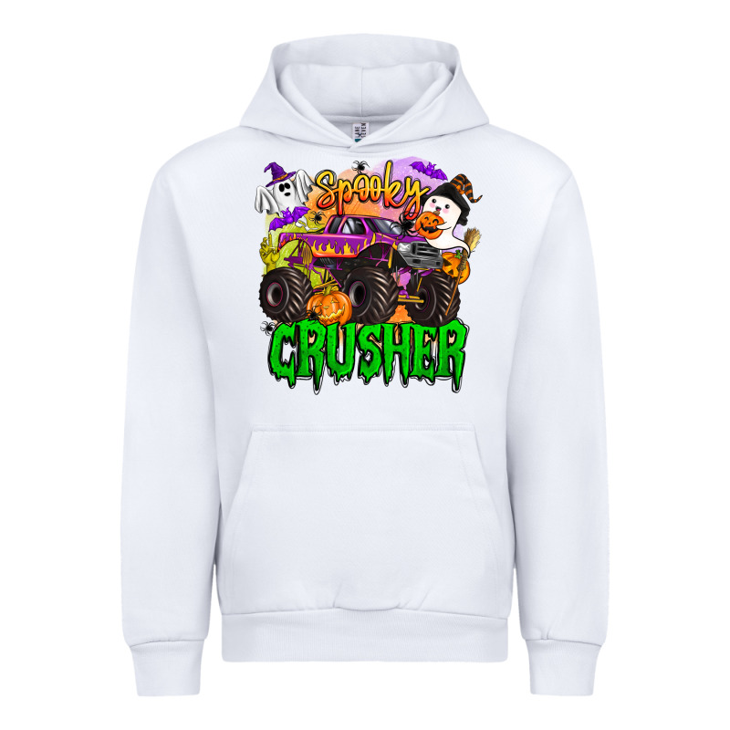 Spooky Crusher Monster Truck Urban Hoodie by BarkalooDesign | Teevron