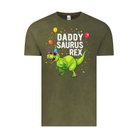 Vintage Olive Mens Daddysaurus T Rex Dinosaur Daddy Family Matching Gifts Idea Vintage Tee - maiPhamDesign