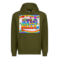 Army Green Always An Ally Pride LGBTQ+ Tumbler Premium Hoodie - BundleAndBundleShop