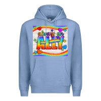 Colony Blue Always An Ally Pride LGBTQ+ Tumbler Premium Hoodie - BundleAndBundleShop