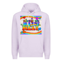 Lilac Always An Ally Pride LGBTQ+ Tumbler Premium Hoodie - BundleAndBundleShop