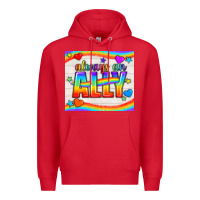 Red Always An Ally Pride LGBTQ+ Tumbler Premium Hoodie - BundleAndBundleShop