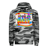 Slate Camo Always An Ally Pride LGBTQ+ Tumbler Premium Hoodie - BundleAndBundleShop