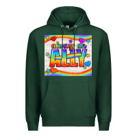 Sports Green Always An Ally Pride LGBTQ+ Tumbler Premium Hoodie - BundleAndBundleShop
