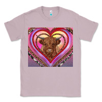Lilac highland cow valentine's day Classic Tee - RanaPortraitStore