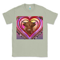 Matcha highland cow valentine's day Classic Tee - RanaPortraitStore