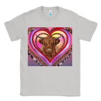 Moon Dust highland cow valentine's day Classic Tee - RanaPortraitStore
