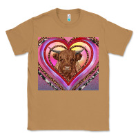 Toasted Coconut highland cow valentine's day Classic Tee - RanaPortraitStore