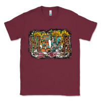 Burgundy mama western Classic Tee - RacoonDesign