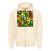 Sandshell St. Patrick's Day Horse With Balloons Zipper Hoodie - FaDigitalArtStudio