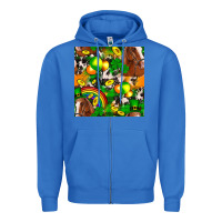 True Royal St. Patrick's Day Horse With Balloons Zipper Hoodie - FaDigitalArtStudio