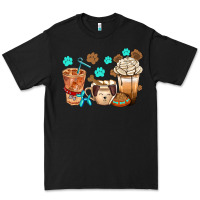 Black dog coffee cups with  food container bbs Premium Tee - BundleAndBundleShop