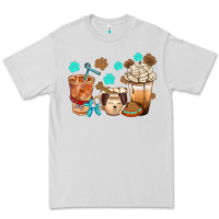 Dove Grey dog coffee cups with  food container bbs Premium Tee - BundleAndBundleShop