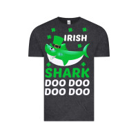 Vintage Black Irish Shark Doo Doo Doo Saint Patricks Day Vintage Tee - Bettercallsaul