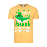 Vintage Mustard Irish Shark Doo Doo Doo Saint Patricks Day Vintage Tee - Bettercallsaul