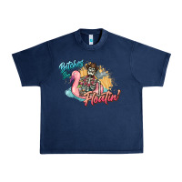 Navy Bitches be floatin' skeleton summer Urban Heavy Tee - NancyCooperArtShop