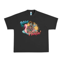 Pigment Black Bitches be floatin' skeleton summer Urban Heavy Tee - NancyCooperArtShop