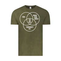 Vintage Olive 1984 Brave New World Fahrenheit 451 Conspiracy T-Shirt Vintage Tee - maiPhamDesign