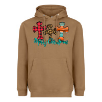 Toasted Coconut merry Christmas cross Heavyweight Hoodie - CowhideDigitalArt