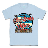 Dusty Blue Christmas Vibes Classic Tee - Bettercallsaul