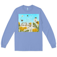 Colony Blue spread kindness with dandelions Long Sleeve Tee - TumblerDesignByShophia