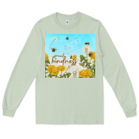 Matcha spread kindness with dandelions Long Sleeve Tee - TumblerDesignByShophia