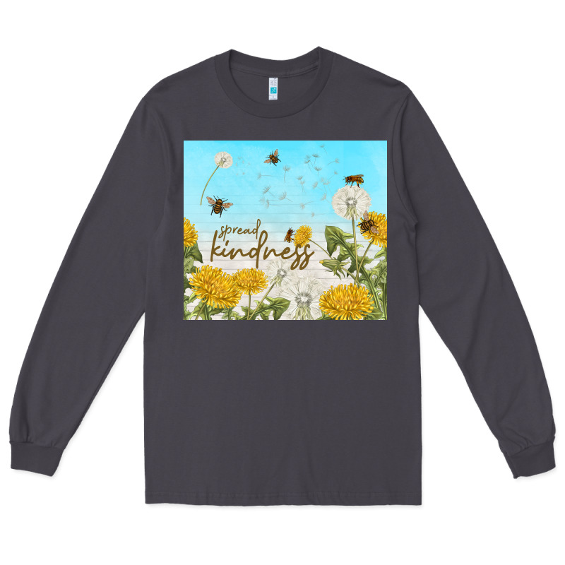 Spread Kindness With Dandelions Long Sleeve Tee by TumblerDesignByShophia | Teevron