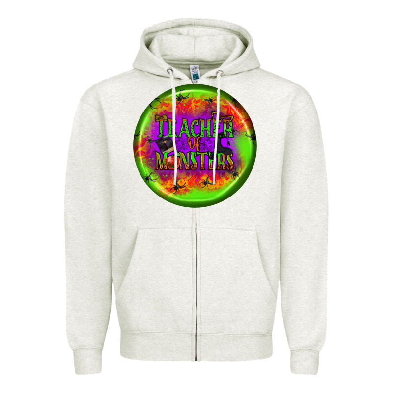 Teacher Monsters Earrings Zipper Hoodie by BundleAndBundleShop | Teevron