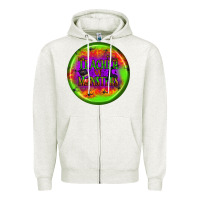 Oatmeal Heather teacher monsters earrings Zipper Hoodie - BundleAndBundleShop