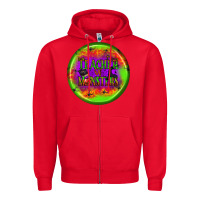Red teacher monsters earrings Zipper Hoodie - BundleAndBundleShop