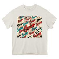 Cream senior Heavy Core Tee - NancyCooperArtShop