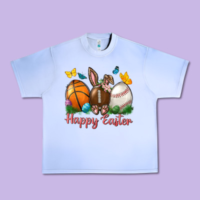 Happy Easter Sports With Butterfly Urban Heavy Tee Designed By Nancycooperartshop