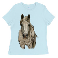 Baby Blue horse Ladies Tee - RanaPortraitStore